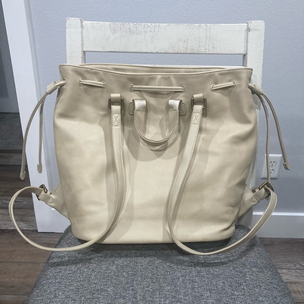 Fawn Design Cream Drawstring Backpack - Picture 5 of 11